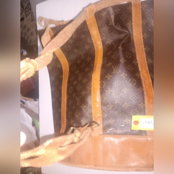 Louis Vuitton Brown Monogram Canvas & Tan Leather Backpack